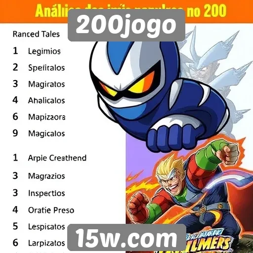Análise dos jogos mais populares no site 200jogo