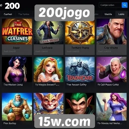 Principais categorias de jogos disponíveis no 200jogo