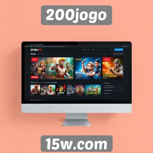 Análise da interface do usuário do site 200jogo